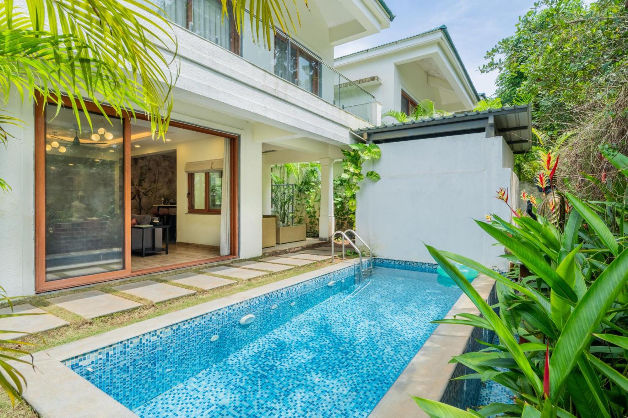 Elivaas 3 Bhk Pvt Pool & Bar - Villa Valerie Oxel Екстериор снимка