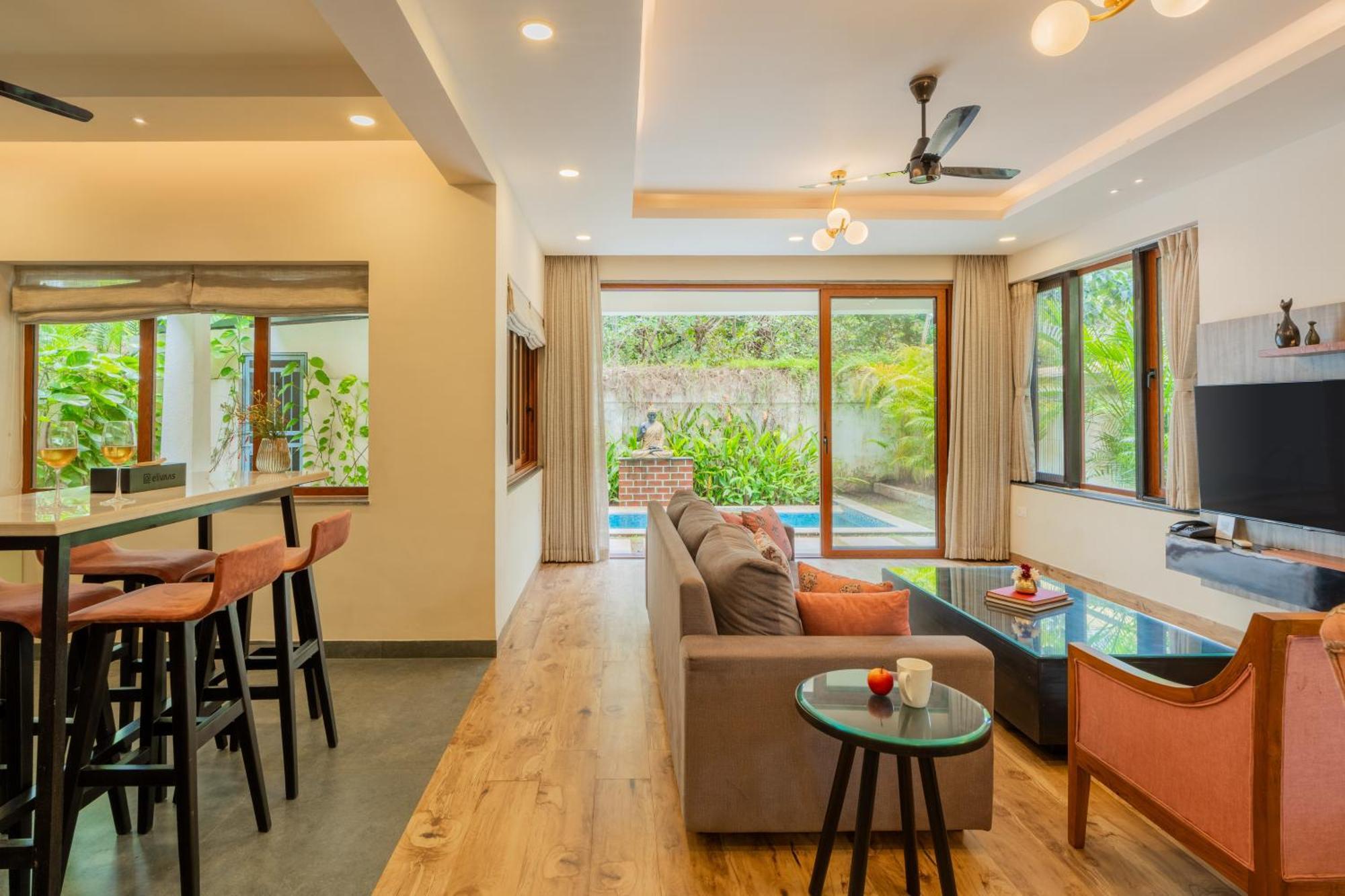 Elivaas 3 Bhk Pvt Pool & Bar - Villa Valerie Oxel Екстериор снимка