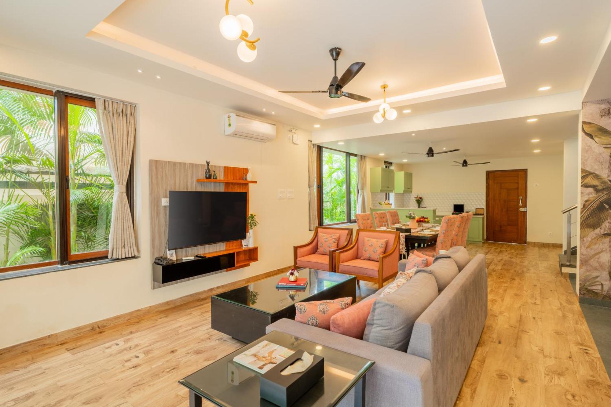 Elivaas 3 Bhk Pvt Pool & Bar - Villa Valerie Oxel Екстериор снимка