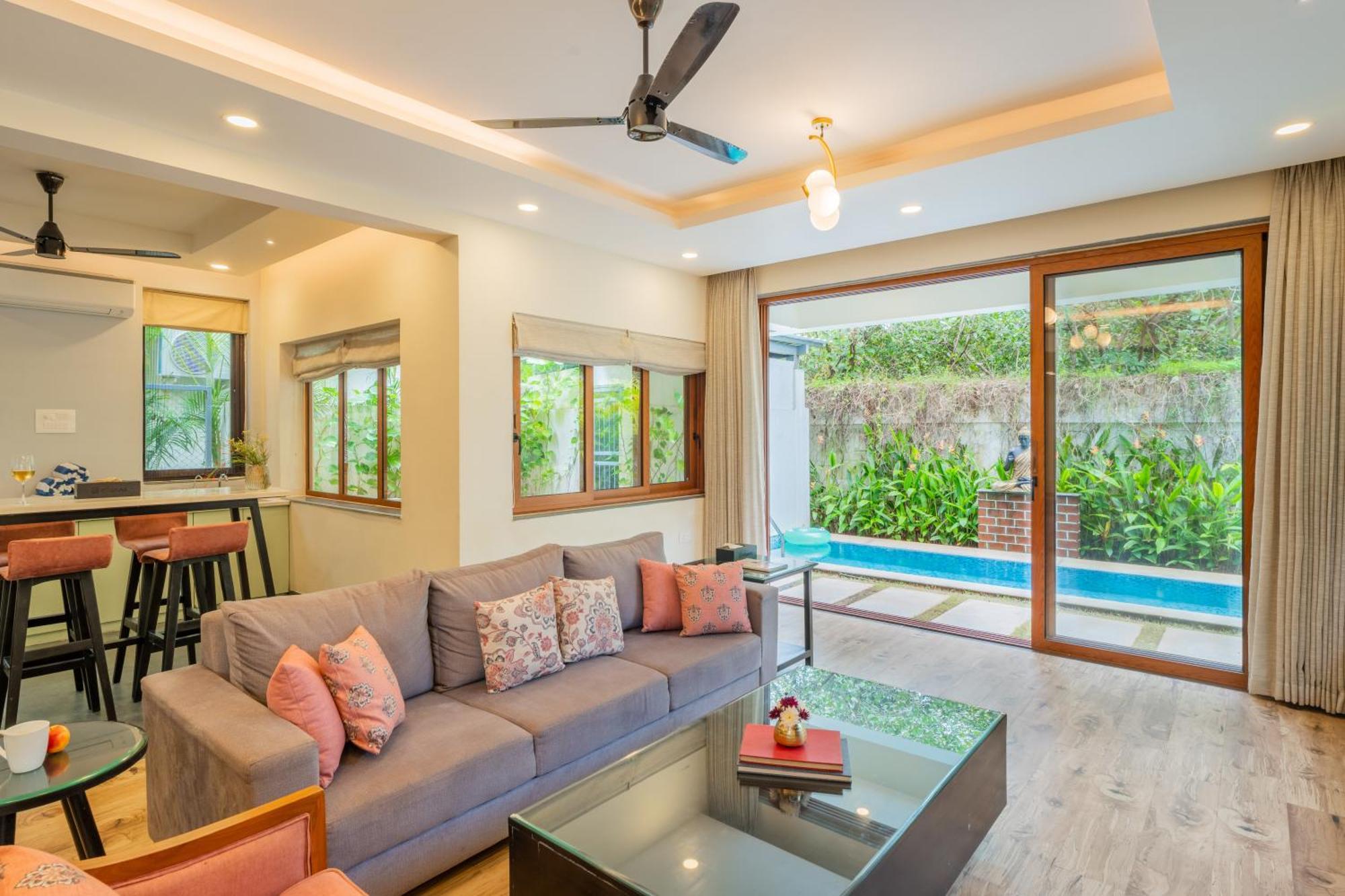 Elivaas 3 Bhk Pvt Pool & Bar - Villa Valerie Oxel Екстериор снимка